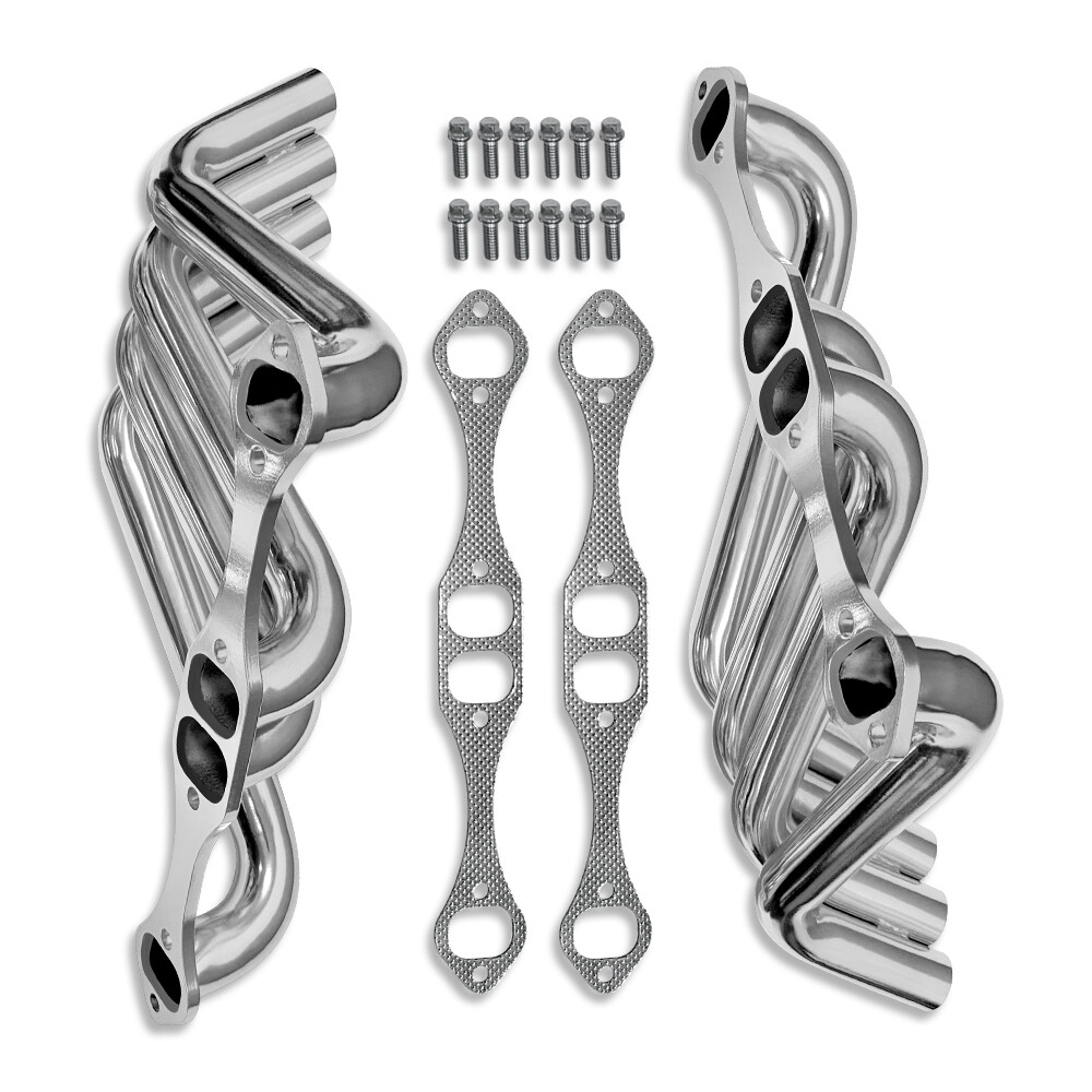 For Chevy SBC 327 350 Zoomie Exhaust Headers with 1 3/4