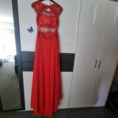 Ballkleid lang 34  Einmal Getragen
