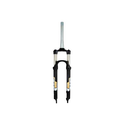 Fourche VTT 29 suspension velo 100mm reglable magnesium pour frein a disque et pivot 1 1/8