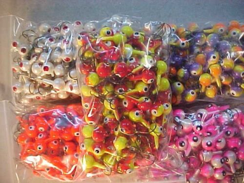 100 NUOVE TESTE MASCHERA PIOMBO 3/8 OZ. ASSORTIMENTO WALLEYE JIGS 1/0 - Foto 3 di 4