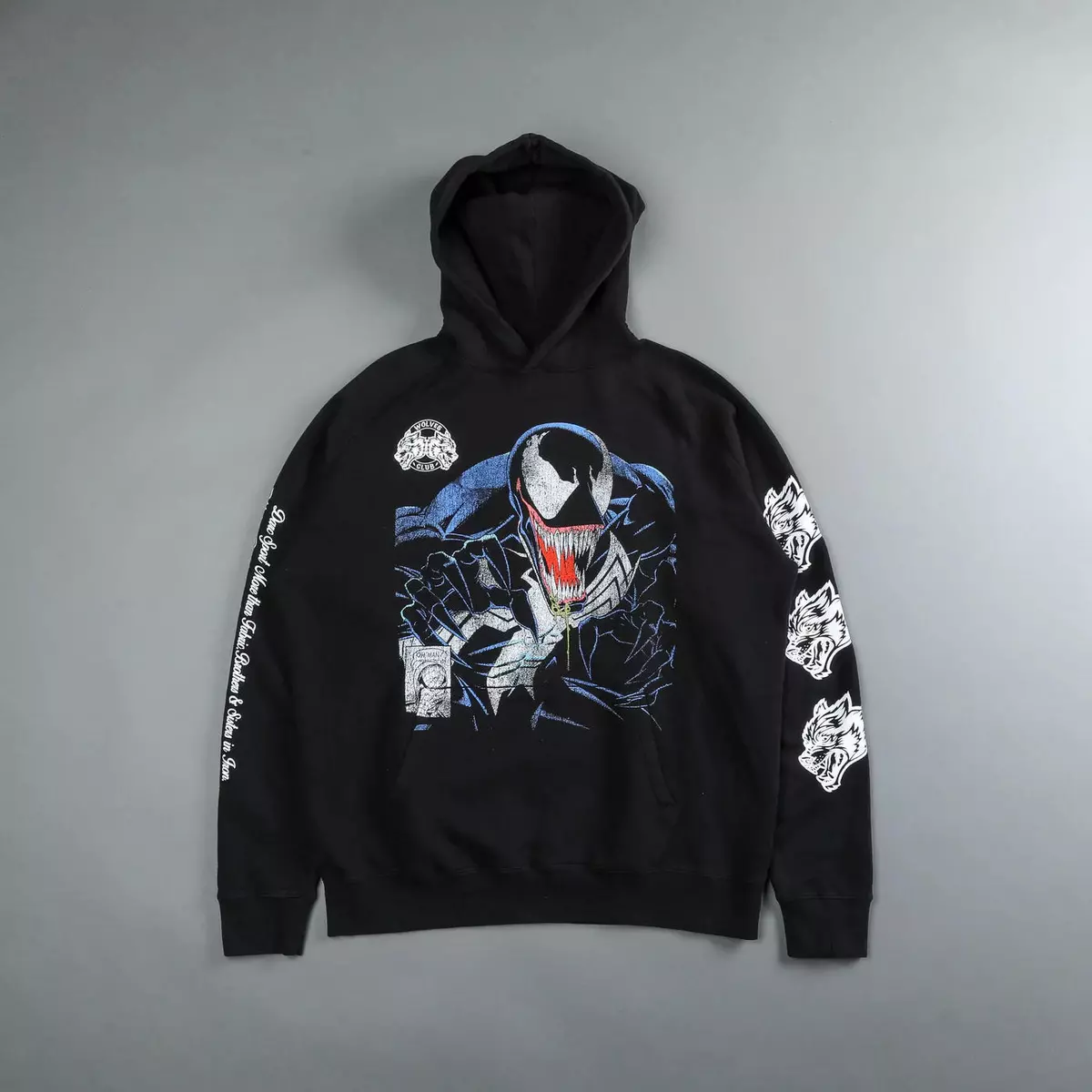 Darc Sport x Marvel Venom Raglan Hoodie in Black SOLD OUT Large