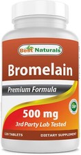 Best Naturals Bromelain 500 mg 120 Tablets