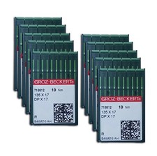 100 GROZ BECKERT 135X17 DPX17 SY3355 INDUSTRIAL SEWING MACHINE NEEDLES