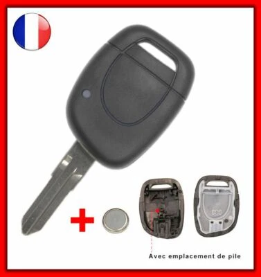 Coque Clé Plip Pour Renault Espace/Laguna/Megane/Scenic/Twingo/Clio ASP LL Pile