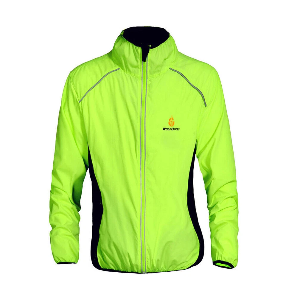 Fahrradjacke Windjacke mit UV-Schutz, reflektierendem Herren Damen MTB-Radmantel - Bild 3 von 4