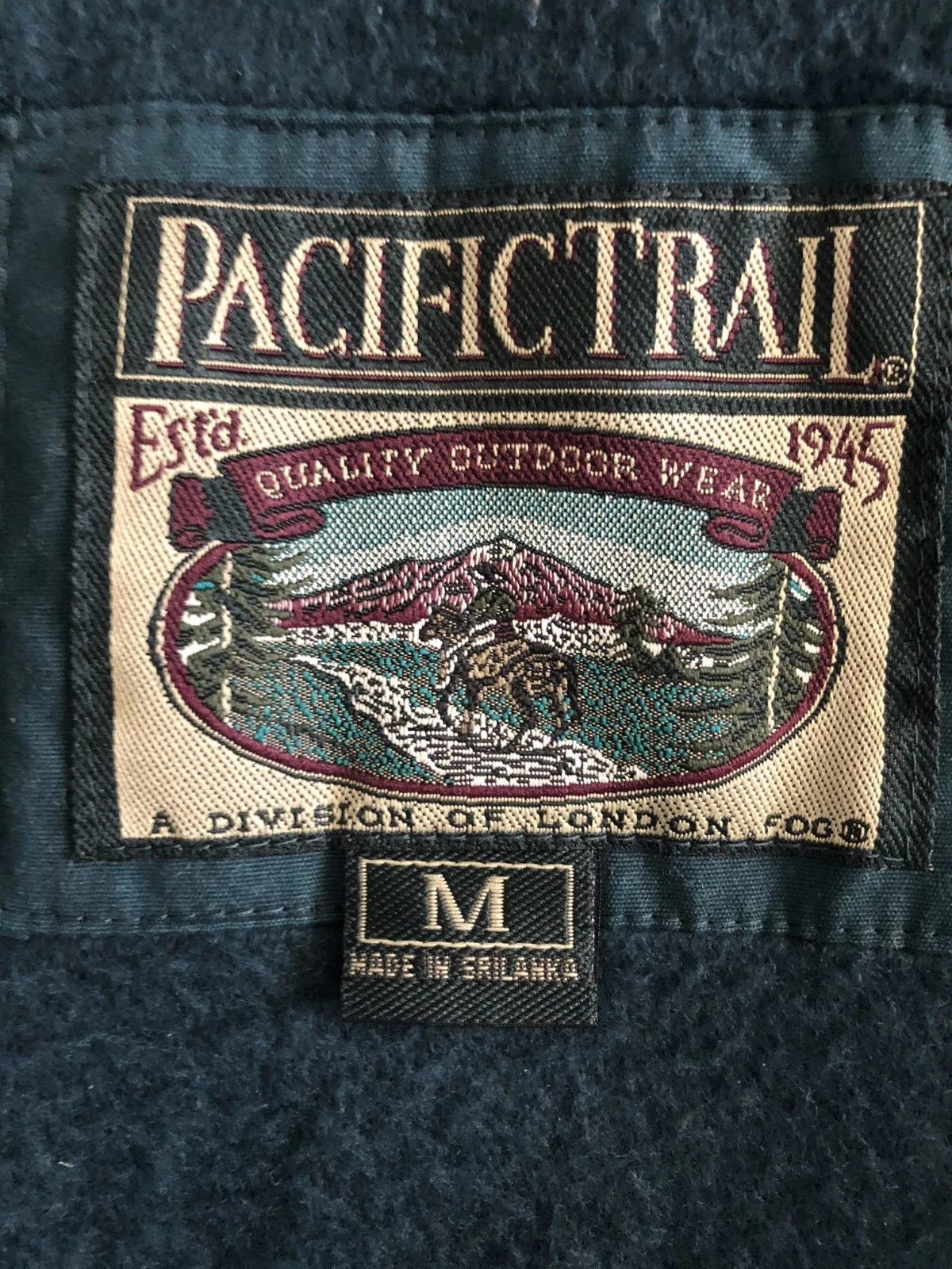 Pacific Trail Mens Medium Jacket Zipper with Hood Hide Away Feature - product detail image 2