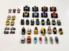 VTG 80s Galoob Micro Machine Lot - Cars, Trucks, Boats, Military, Construction