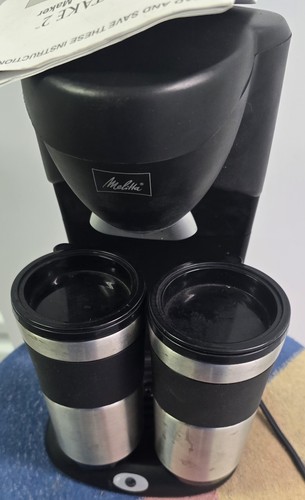 Melitta Take 2 Tazza da Viaggio Doppia Caffettiera Nuova ME2TMB Acciaio Inox 2003 - Foto 8 di 9
