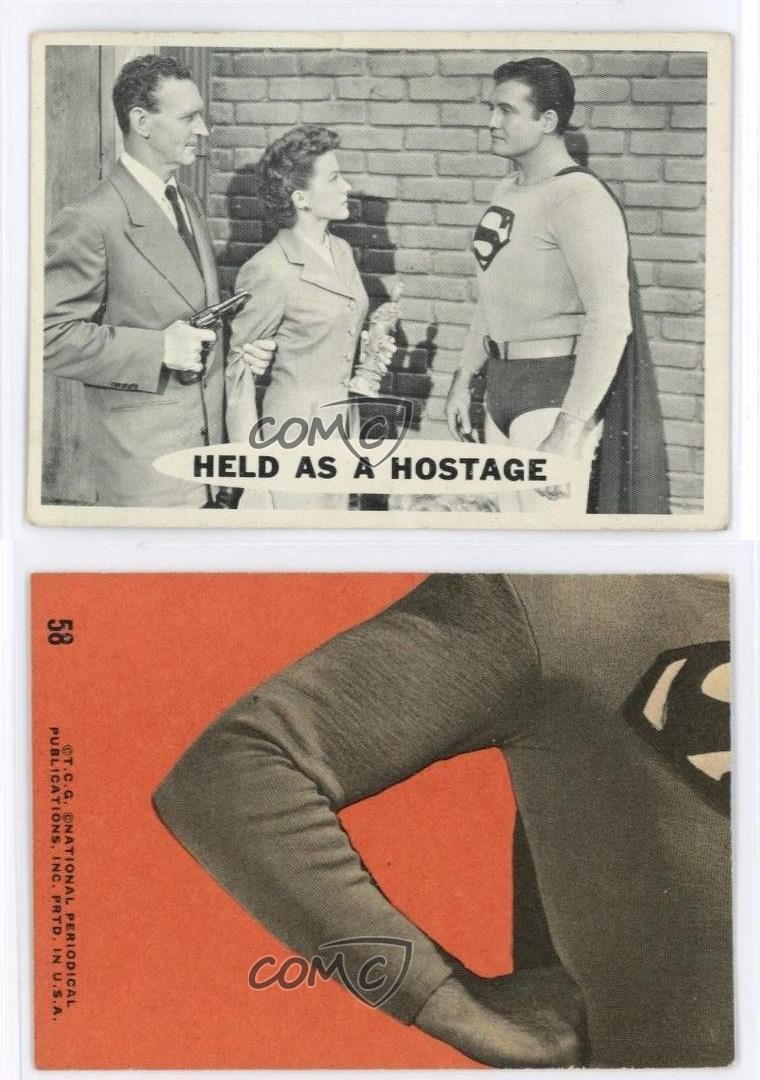 George Reeves Images 1966 Topps Superman Lois Lane George Reeves Superman Held as a Hostage ...