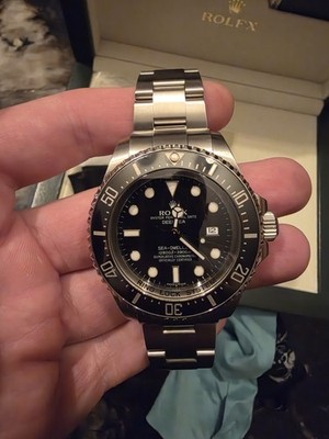 2009 MINT Rolex Sea-Dweller DEEPSEA 116660 44mm Black Ceramic Watch Box/Papers