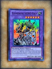 Yugioh Elemental HERO Gaia CT08-EN011 Super Rare Limited Edition NM