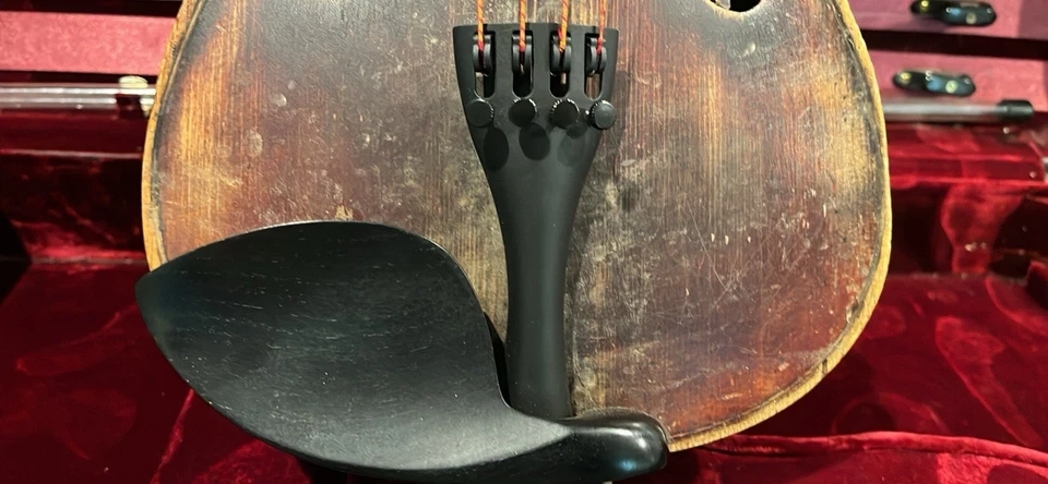 Violin, Early 1900s, Rare Plum-colored Varnish, Full Size (4/4), Updated - Image 3 of 4