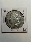1886-S MORGAN SILVER DOLLAR AU DETAILS TOUGH DATE