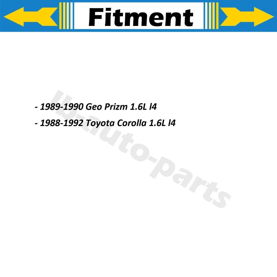 Manguera de freno trasero 2x para Geo Prizm 1.6L 1989-1990 Toyota Corolla 1.6L 1988-1992 Foto 2 de 4
