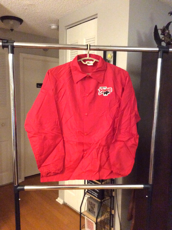 Tampa Bay Bandits Embroidered Nylon Snap Button Jacket Adult Medium Vintage