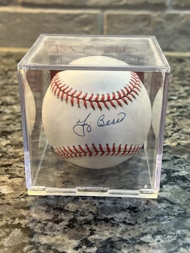 Yogi Berra Autographed Baseball JSA Certified, Clean W/ Display Case