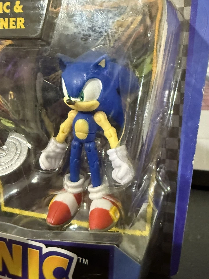 2011 Jazwares Sonic The Hedgehog 1998 Sonic & Spinner 20th Anniversary Figure - image 3 of 4