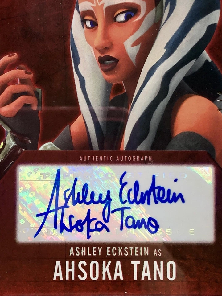 2016 Topps Star Wars: Evolution 1/1 Auto PSA 8 Ashley Eckstein as Ahsoka Tano - Image 2 of 4