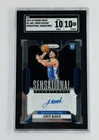 Jared McCain Sensational Signatures Rookie Auto SGC 10 Auto 10 76ers RC Thunder