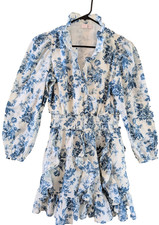 Gap x LoveShackFancy SZ Sm 2-4 Women's Girly Ruffle Romantic Cottage Mini Dress