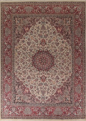 Animal Design Chinese Area Rug 9x12 Handmade Traditional Ivory Vintage Carpet