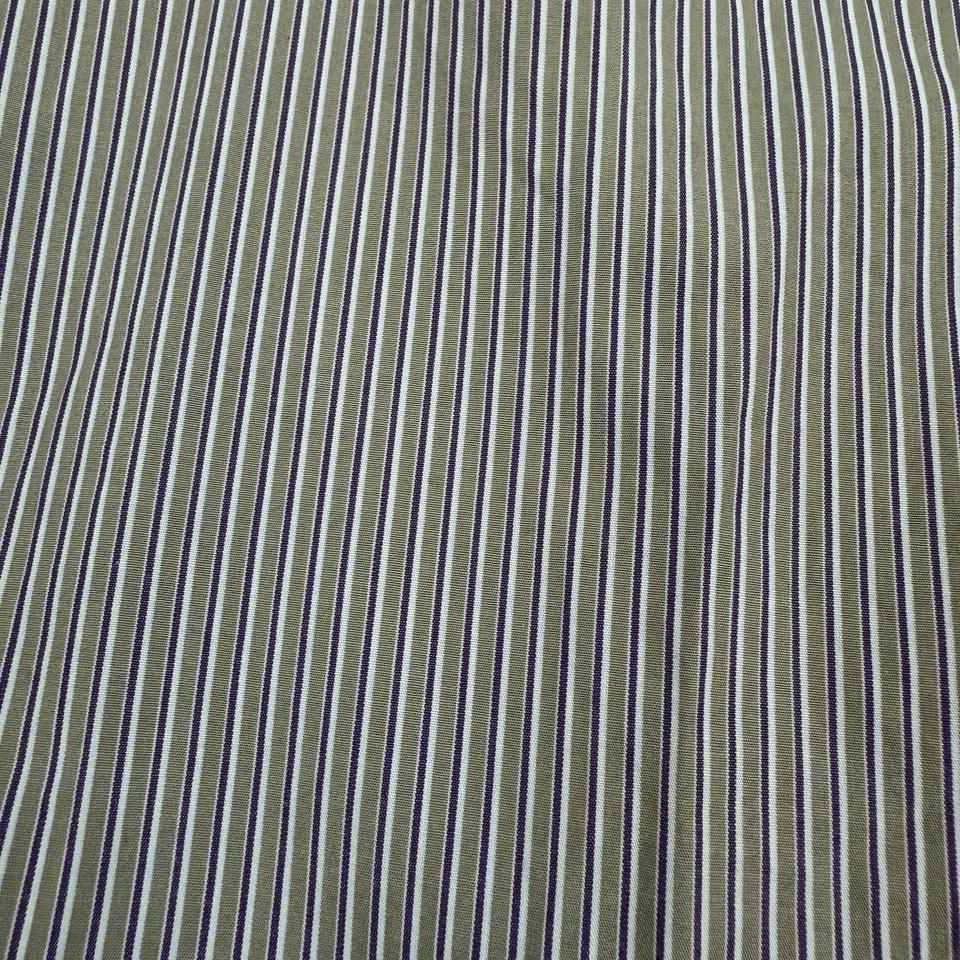 Camisa ARMANI COLLEZIONI Para Hombres Manga Larga Botón Dorado/Púrpura/Blanco 38-15R Foto 4 de 4