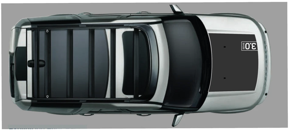 ДЛИННАЯ наклейка на капот для Land Rover LR3, LR4, L319 полная длина антибликовая графика ** - Изображение 3 из 4