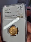 1927-p Lincoln Cent NGC MS63 RB