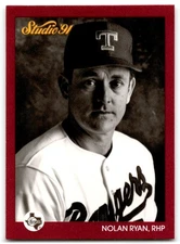 1991 Studio Nolan Ryan Texas Rangers #128