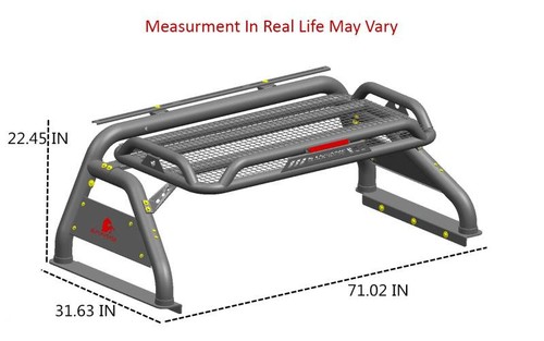 Black Horse ATLAS Roll Bar Chase Rack Black with 7