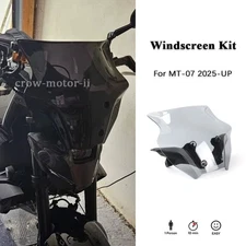 Wind Deflector Windshield Bracket Windscreen For Yamaha MT-07 MT 07 2025 2026