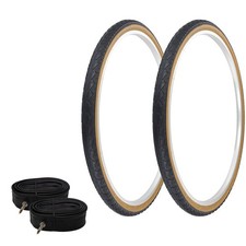 PRO TIRES 700 x 40 Black/Gum W-2101 W/TUBES 33mm Presta Valve