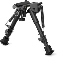 Gewehr Zweibein Verstellbares Bipod Aluminium Schwarz 9 Zoll