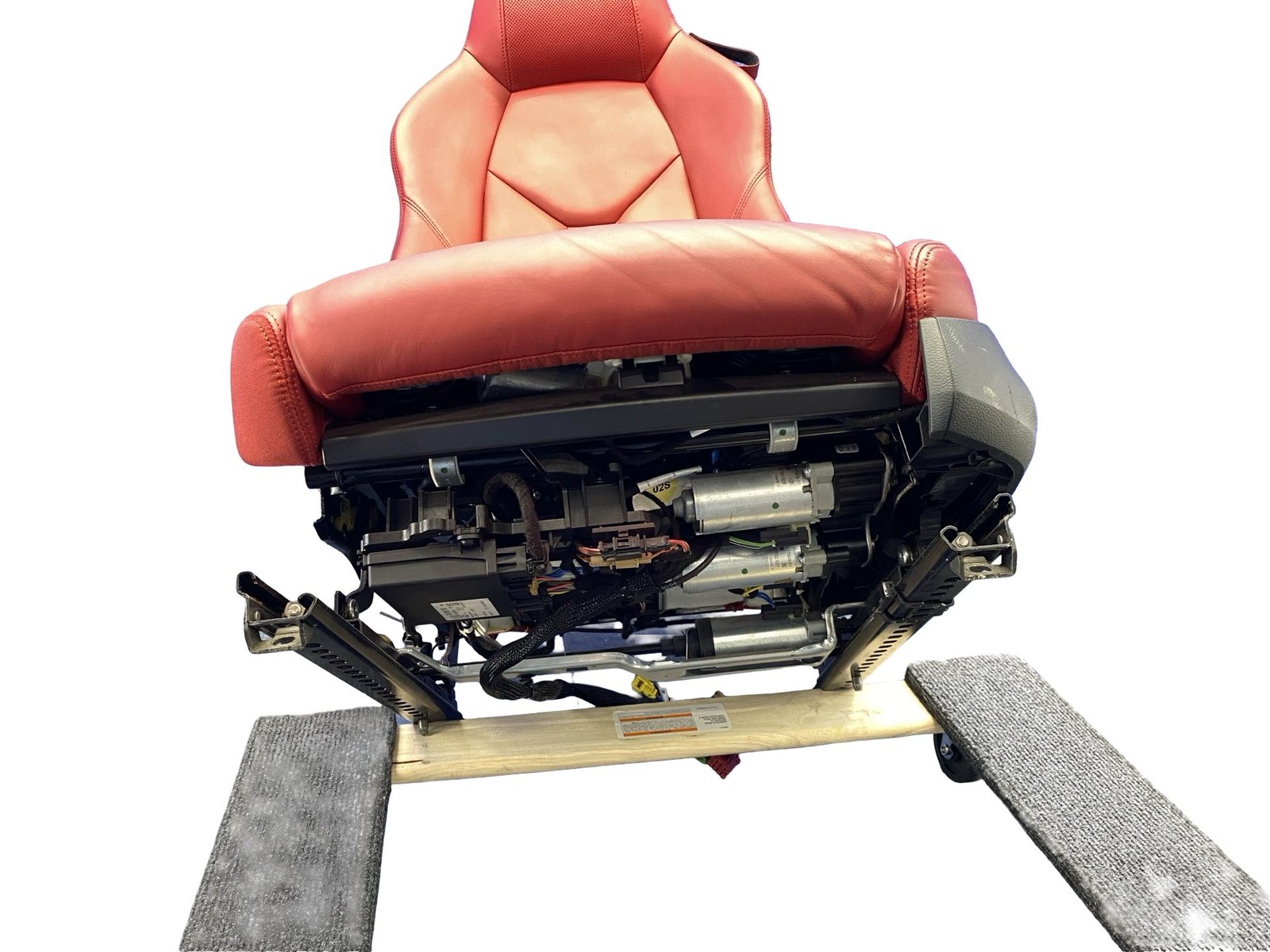 2017-2023 AUDI R8 V10 4S RWS OEM FRONT LEFT SEAT ASSEMBLY RED LEATHER *WEAR*