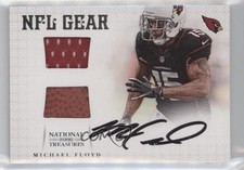 2012 National Treasures Dual Materials Signatures 46/49 Michael Floyd Auto 0s3