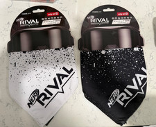 New 2 Nerf Rival Bandana Scarf Face Cover Phantom Corps Black and White