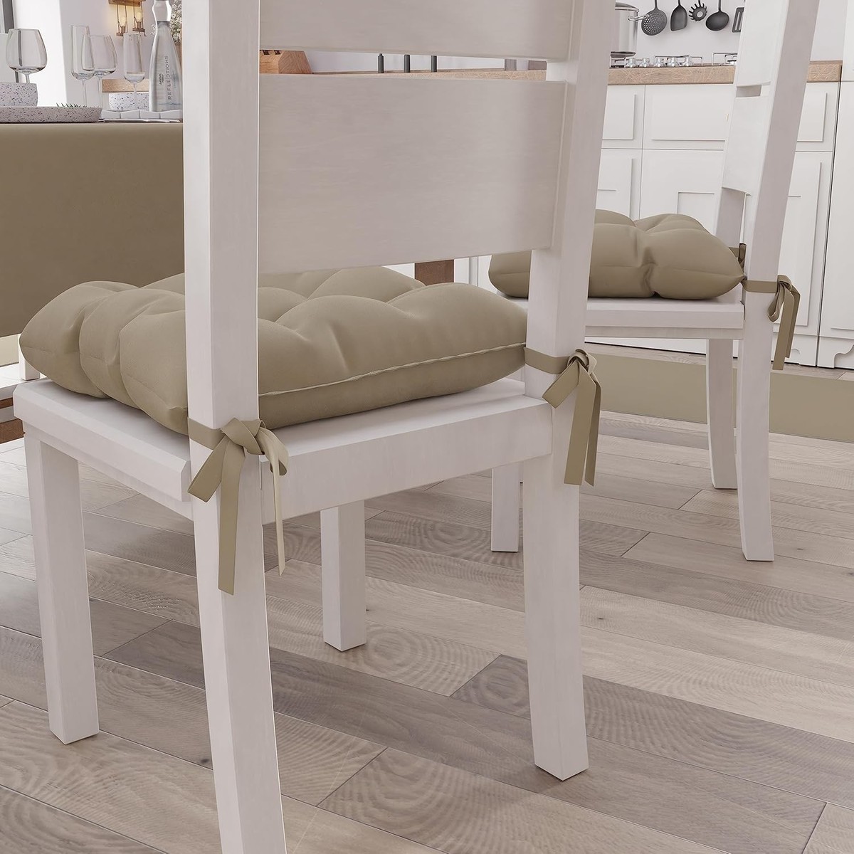 PETTI Artigiani Italiani Cuscini per Sedia Cucina, Set Cuscini