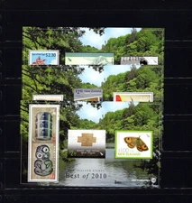 New Zealand Best of 2010 Butterflies VF MNH Complete Set LG