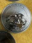 22.5 TROY OZ = 15x 1 & 1/2 TROY OZ SILVER PROOFS CANADA 8 DOLLARS .9999 SILVER