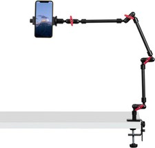 Magic Arm with Clamp, Long Articulating Arm Camera Mount, Adjustable Phone Mount