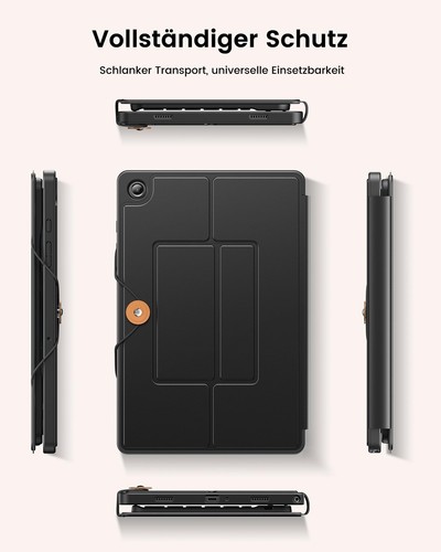 INFILAND Funda para Galaxy Tab A9 Plus con teclado correa de mano y soporte - Photo 14/24