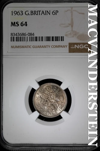 1963 Elizabeth II Sixpence — photo from the most recent tracked eBay sale
