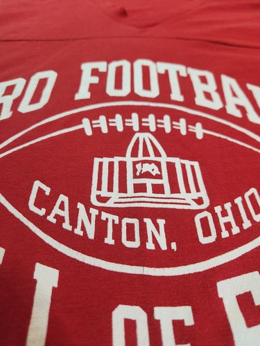 Vintage Pro Football Hall Of Fame Shirt Mens L-XL Single Stitch Logo Canton Ohio - Picture 5 of 20
