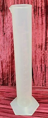 NEW Plastic 1000mL TC/TD Graduated Cylinder Base Pour Spout 1000 ML LAB SCIENCE