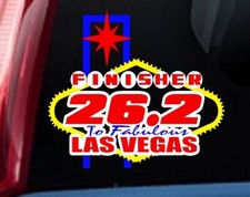 LAS VEGAS ROCK 'N' ROLL 26.2 MARATHON 4"x 6" BUMPER DECAL STICKER USA MADE