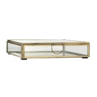 Glasbox Mit Deckel Solitaire Quadratisch Messing Von Ib Laursen