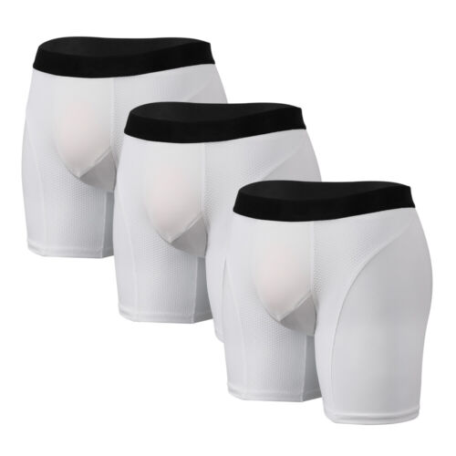 Men's Bamboo Boxer Shorts Briefs 3/4 Pack Anti Chafing Underwear Trunks Boxers - Picture 49 of 77