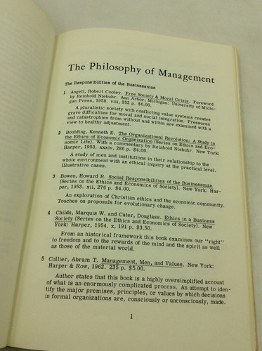 LITERATURE OF EXECUTIVE MANAGEMENT - 1963 - Bibliography - History - Business - Picture 3 of 4