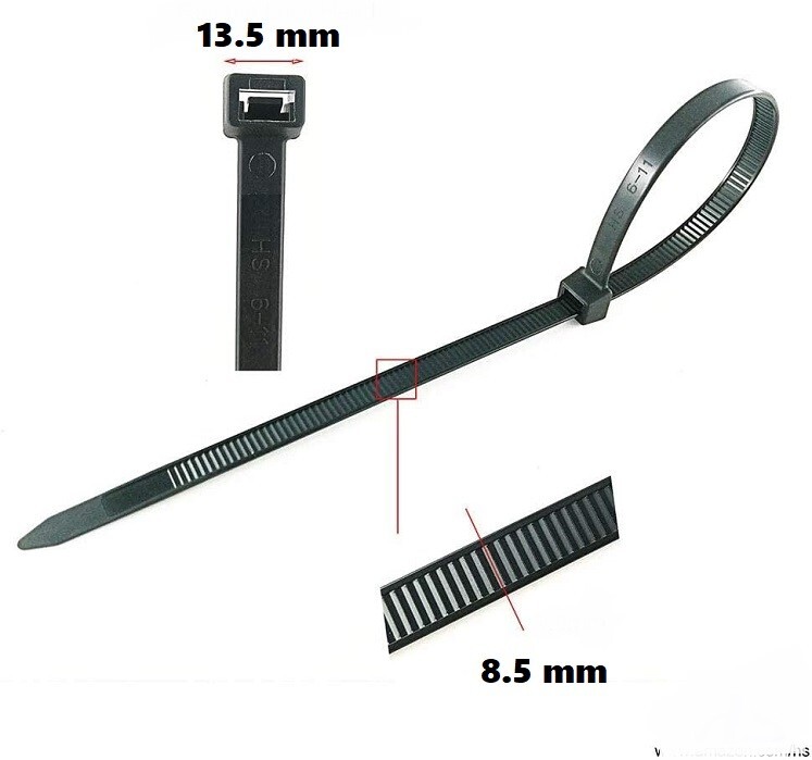 Teis Rachet 50 Pack - 24 Inch Heavy Duty Cable Ties Nylon Zip Ties LONG 24