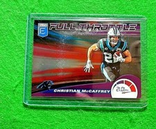 CHRISTIAN MCCAFFREY FULL THROTTLE PURPLE SP #/75 PANTHERS 2020 DONRUSS ELITE SP 